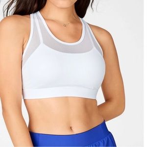 Fabletics Faye high-impact sports bra white size 2X NWT